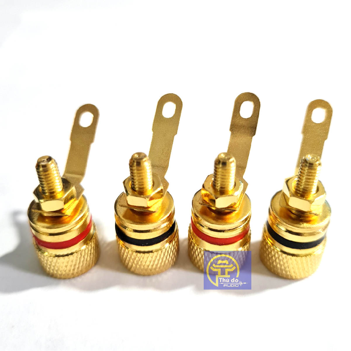 01 cặp Jack cọc loa bằng đồng mạ vàng cao cấp