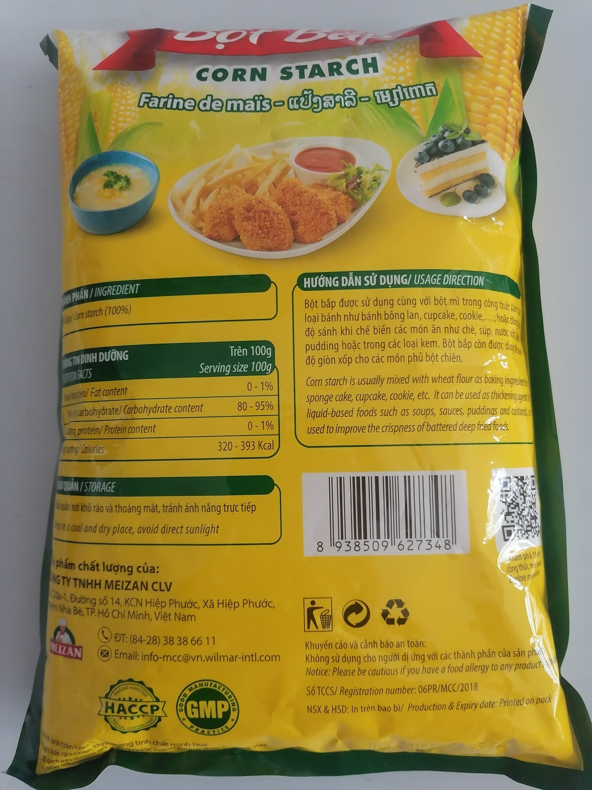[Gói lớn - 1 Kg] BỘT BẮP [VN] MEIZAN Corn Starch (bph-hk)