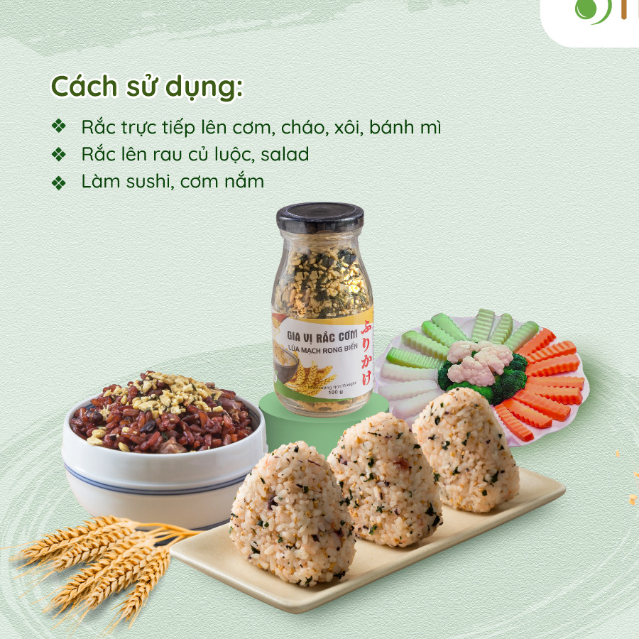 Gia vị rắc cơm lúa mạch rong biển (100gr)