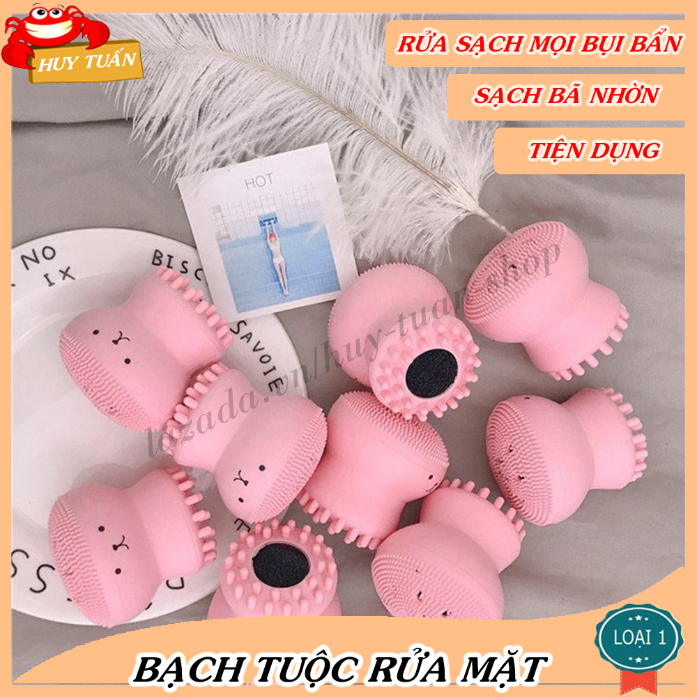 Bạch tuộc rửa mặt hàn quốc, bạch tuộc massage mặt tiện dụng