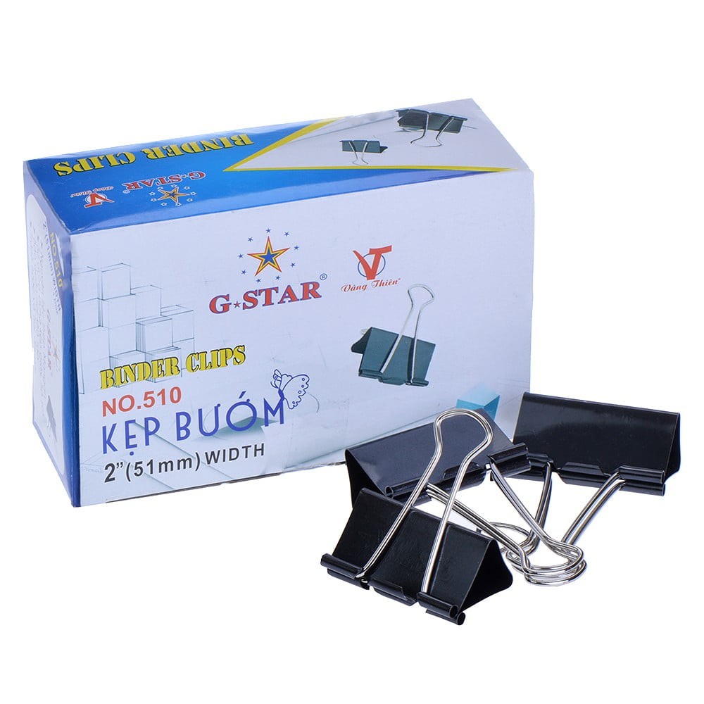 Hộp 12 cái kẹp bướm g-star 51mm