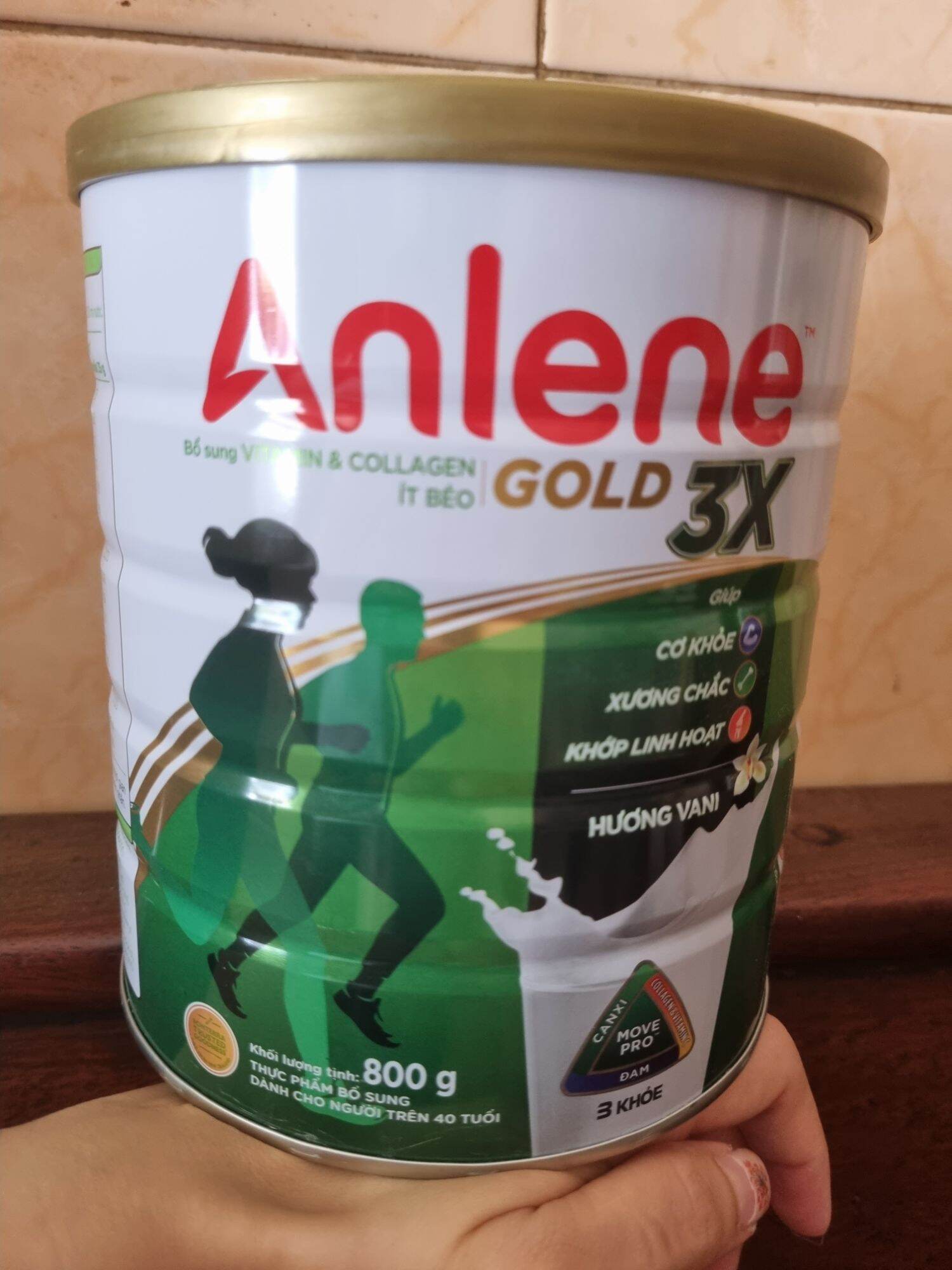 Sữa Anlene Gold 3x Hương Vani 800g