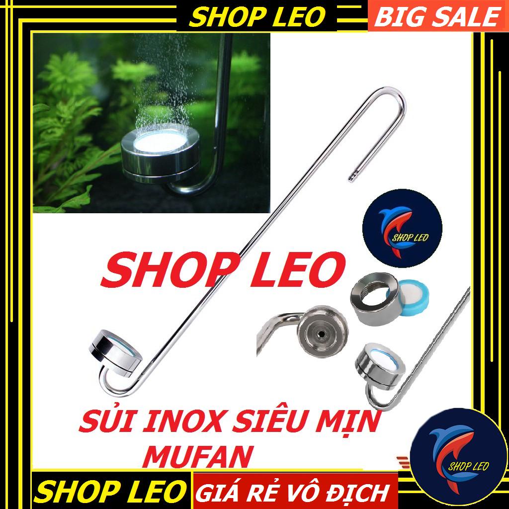 Cốc sủi CO2 inox Mufan - Sủi Co2 siêu mịn - đĩa sủi Co2 thủy sinh tốt nhất - phụ kiện thủy sinh - shopleo