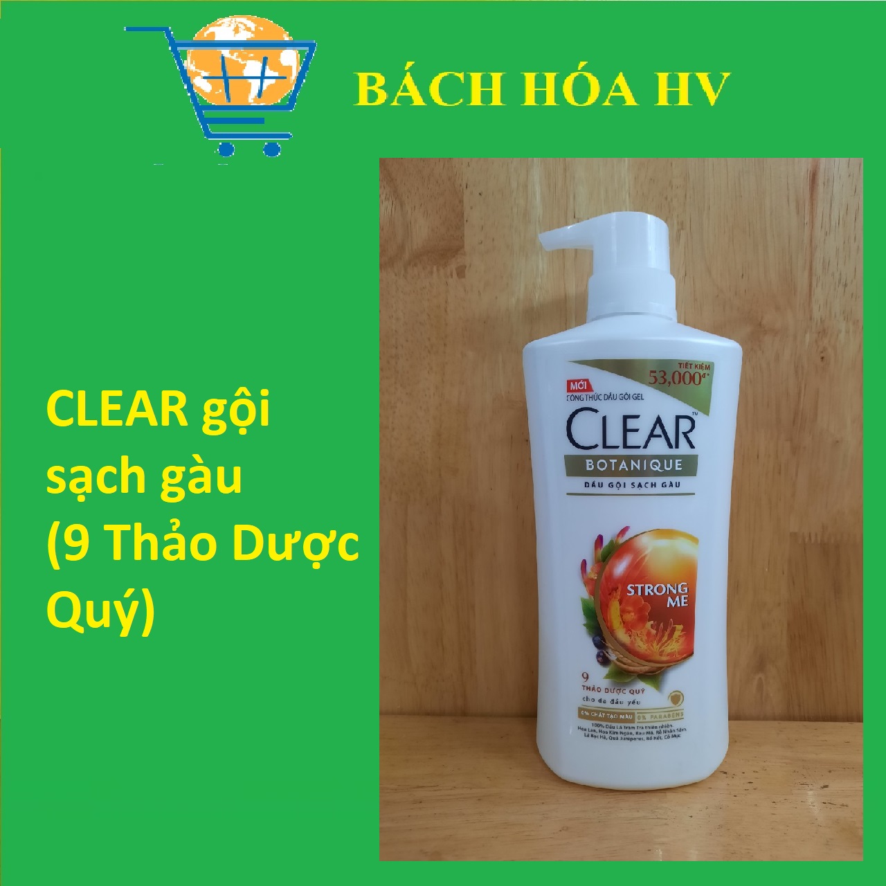 [HCM]Dầu gội Clear Thảo Dược 630g - BACH HÓA HV