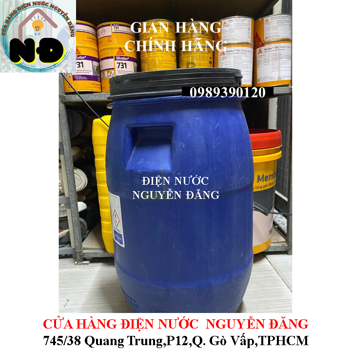 Thùng phuy nhựa 30L, phi nhựa xanh 30L , thùng đựng nước 30l