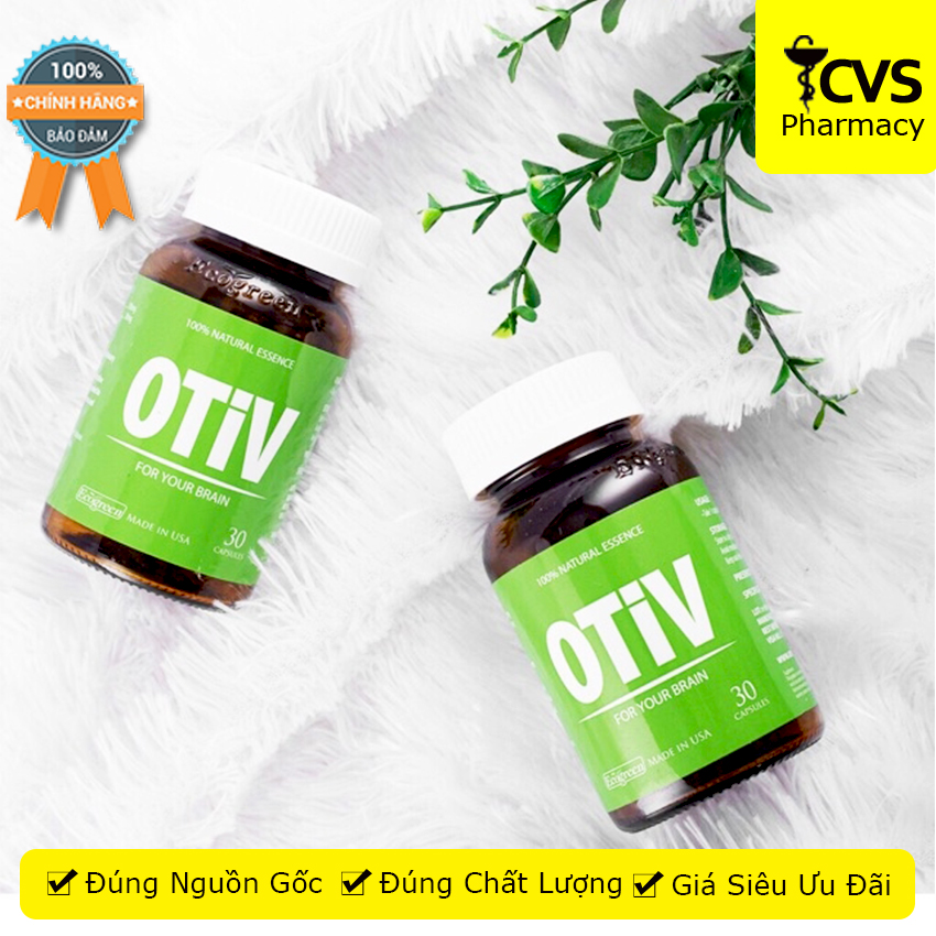 Otiv - viên uống giúp bổ não - hộp 30 - 60 viên - cvspharmacy