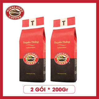 COMBO 2 gói Cà phê rang xay Truyền Thống Highlands Coffee 200g thumbnail