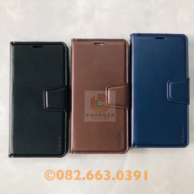 Bao da vsmart joy 3 da cao cấp, có ngăn thẻ, chống xem phim