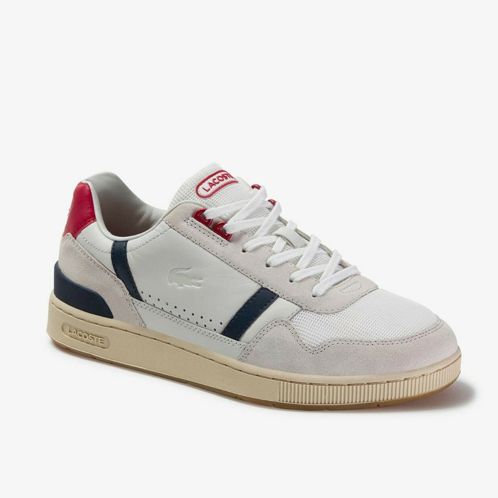 [FreeshipMAX] Giày Lacoste T-Clip Leather – Trắng sữa