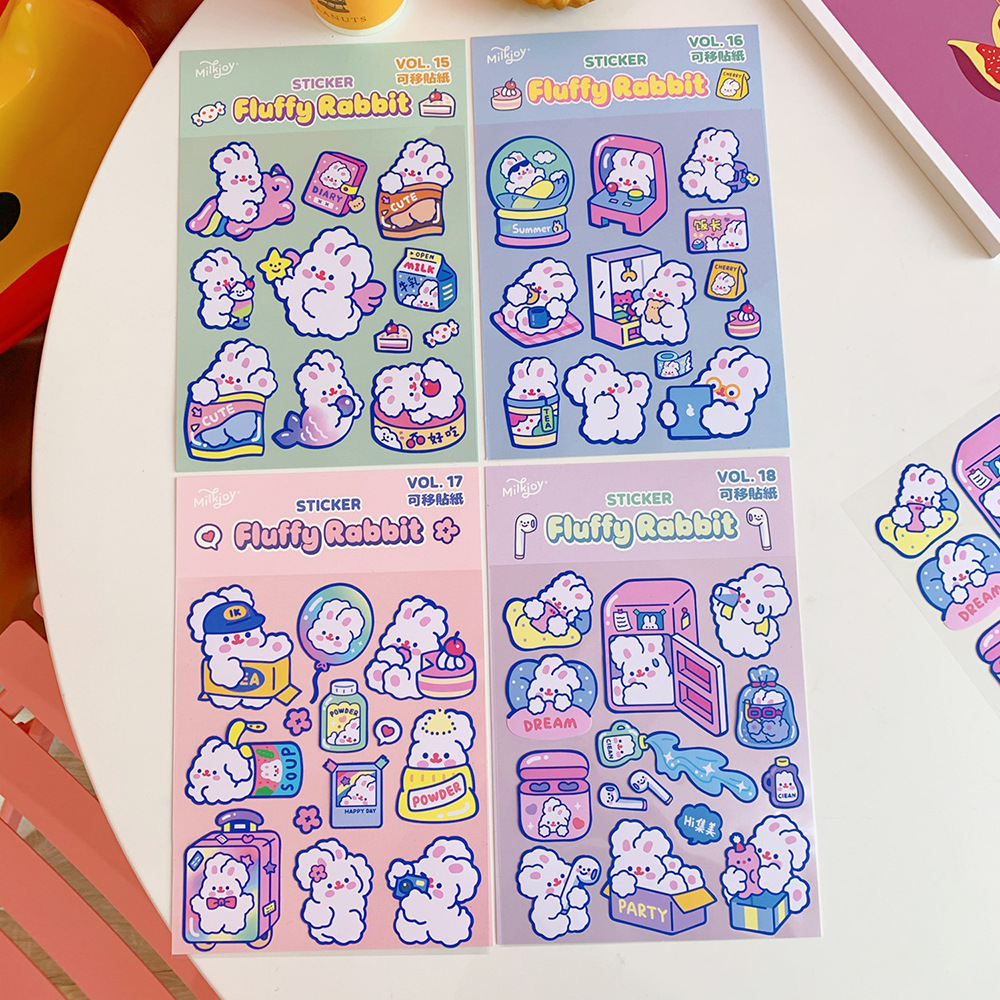 Set Sticker mẫu mới S49 màu tím mộng mơ