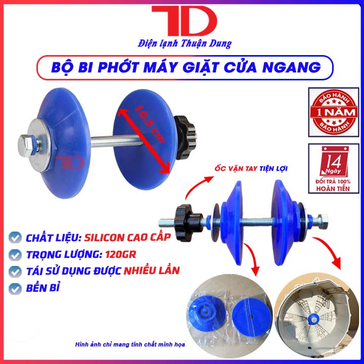 Bịt bi phớt, Bịt ổ bi vệ sinh máy giặt lồng ngang, Đầu che chắn nước vòng bi SILICON rửa bảo dưỡng máy giặt cửa trước, bịt bi phớt máy giặt - Điện Lạnh Thuận Dung