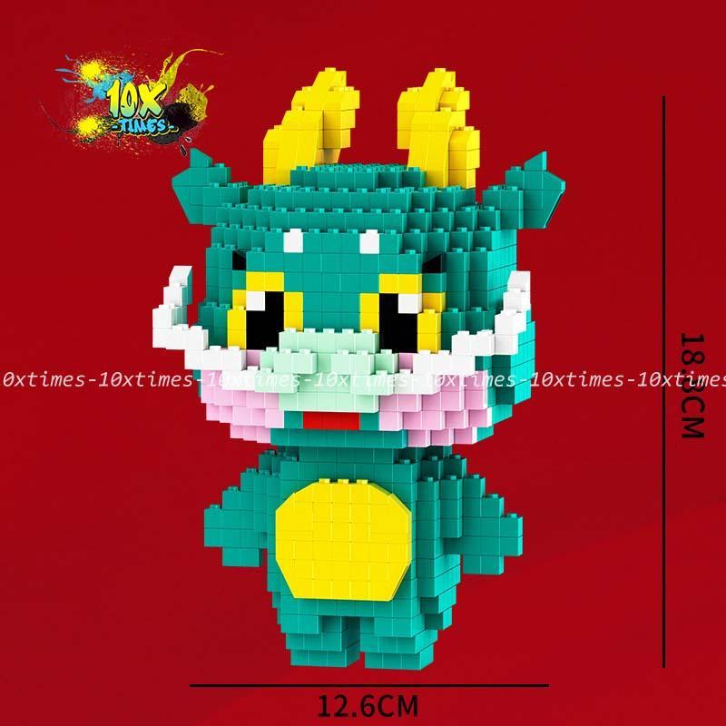 (18cm) Mô hình lắp ráp 12 con giáp lớn