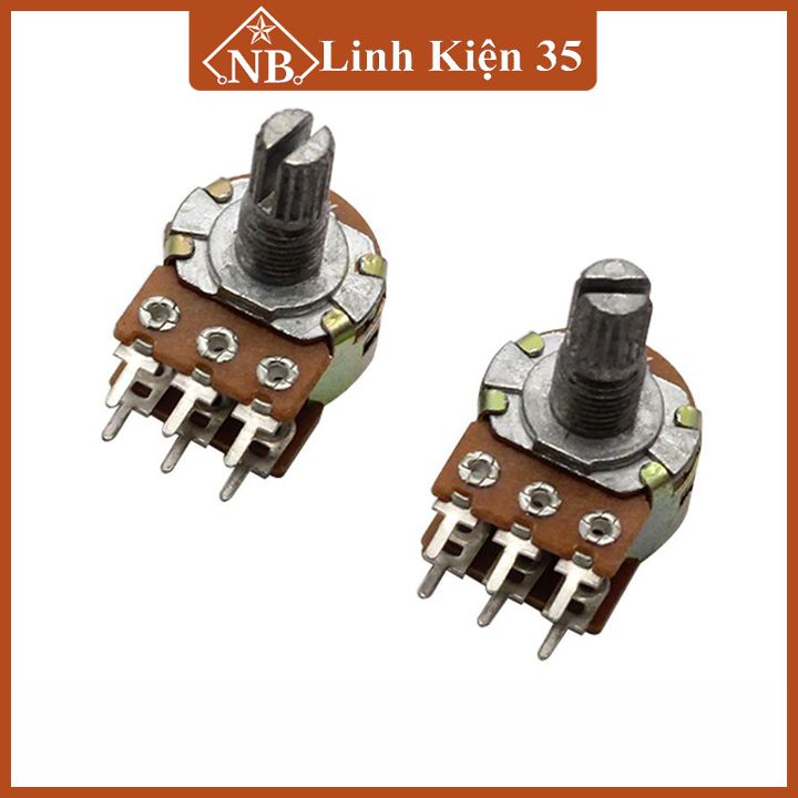 Triết áp đôi 6 chân ( núm chỉnh volume kép chất lượng )