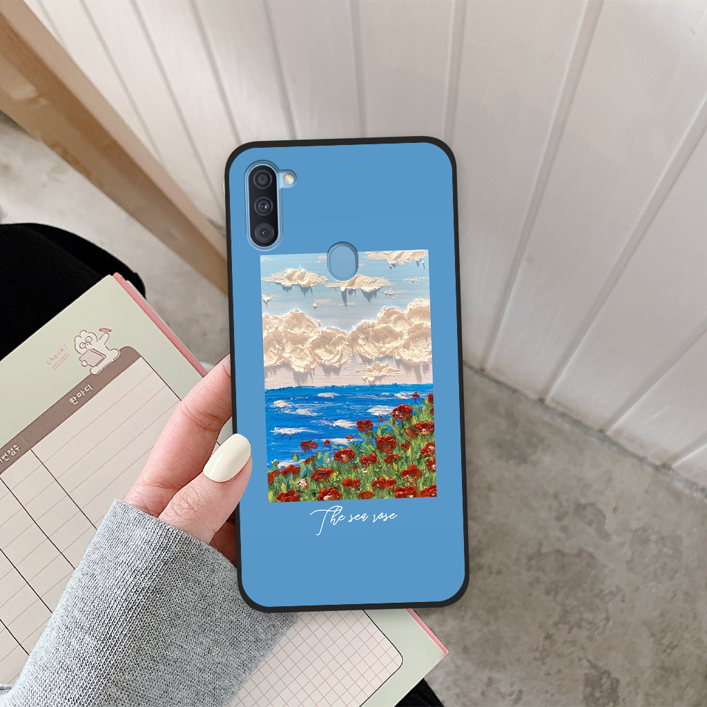 Ốp lưng Samsung Galaxy A11 / M11 in hình hoa, bầu trời, ốp thời trang viền dẻo