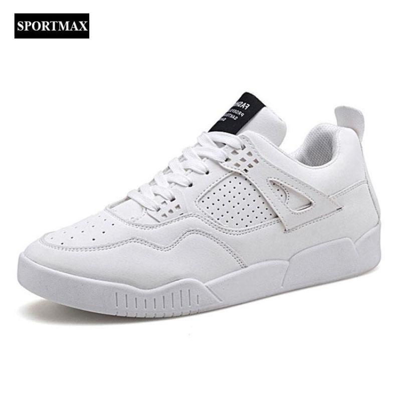 SPORTMAX SM4303-Giày thể thao nam đế bằng dây buộc