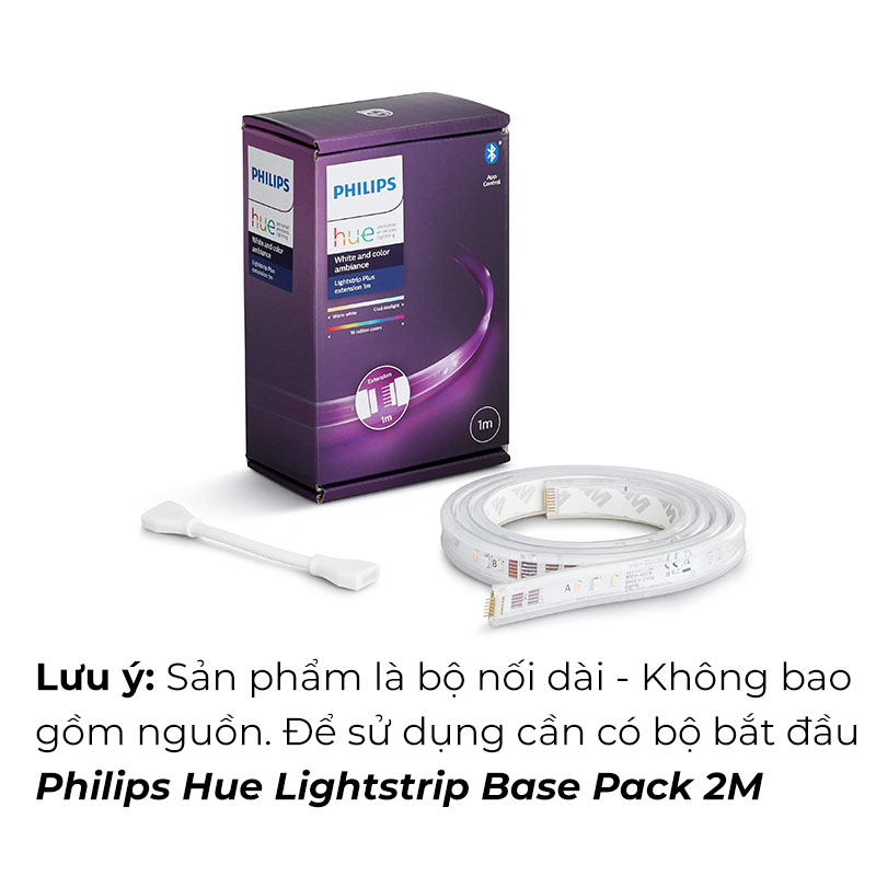 philips hue lightstrip plus extension bluetooth v4 dây led mở rộng 1m 8
