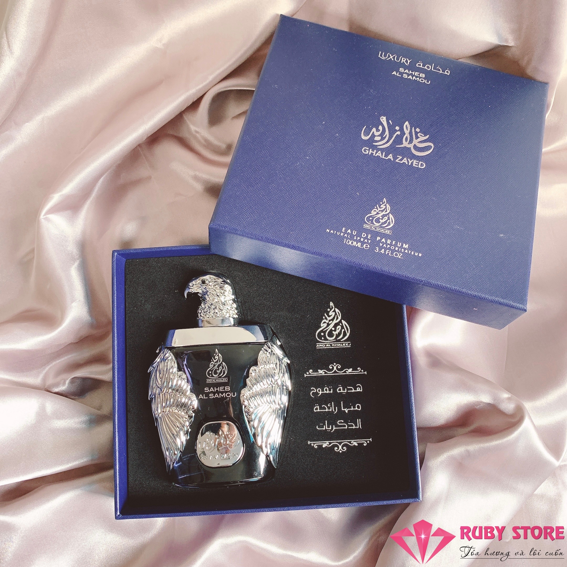 [HCM]Nước hoa nam Ghala Zayed Saheb Al Samou Luxury (đại bàng xanh) 100ml