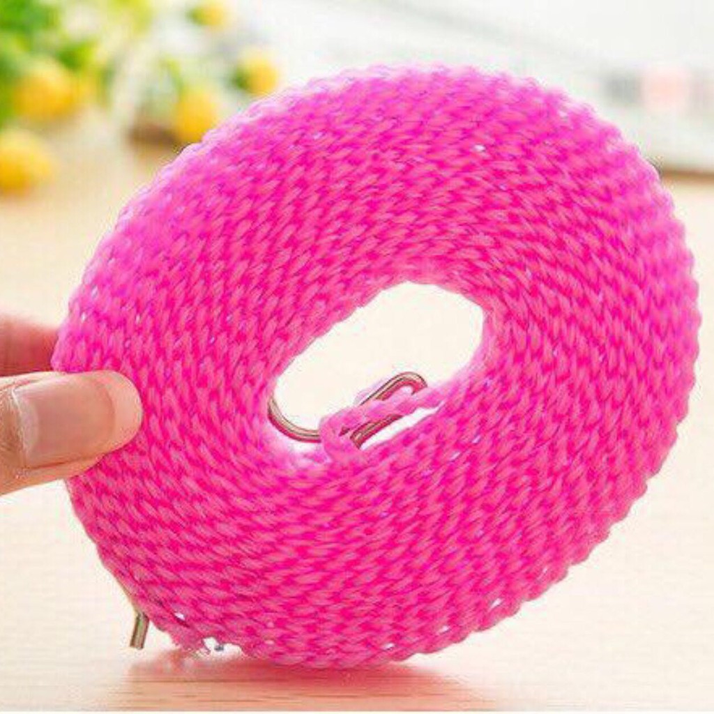 [CUỘN 3-5M] Dây Phơi Đồ Dây Phơi Quần Áo Thông Minh Có Lỗ Móc