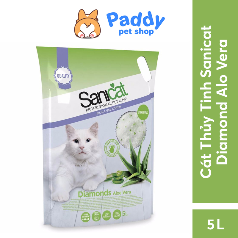 [5L] Cát Thủy Tinh Vệ Sinh Cho Mèo Sanicat