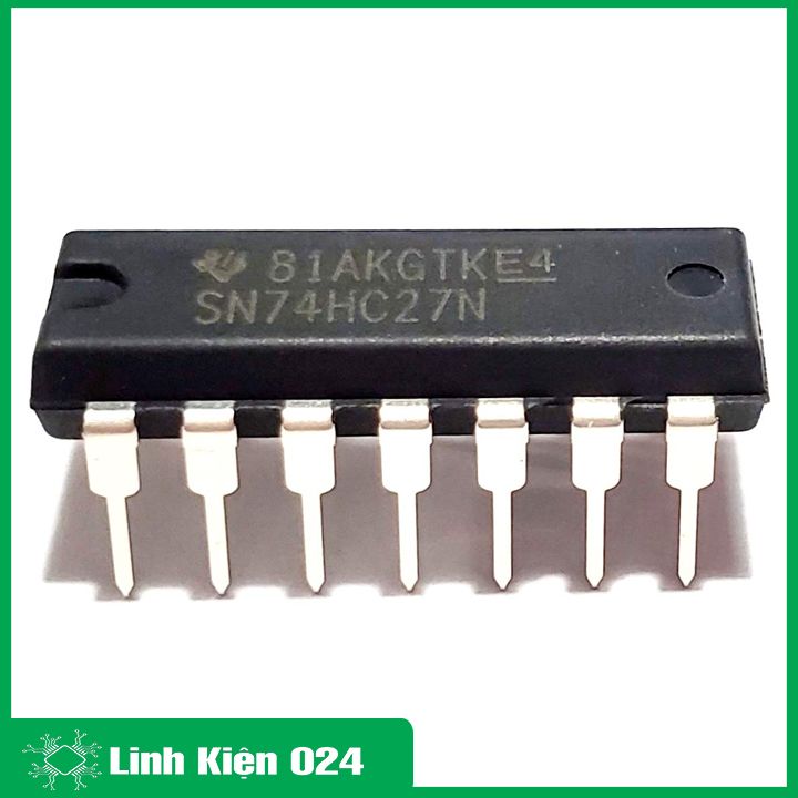 IC 74HC27 Triple 3-input NOR gate DIP14 điện áp cấp 5VDC