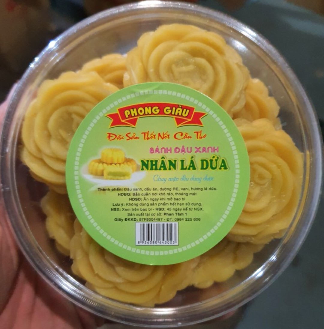 BÁNH ĐẬU XANH CÓ NHÂN (PHONG GIÀU FOOD)