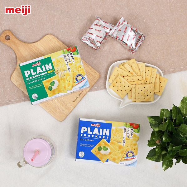 Combo 5 PCs 104g diet plain crisper cookies-original/oat/Burrow