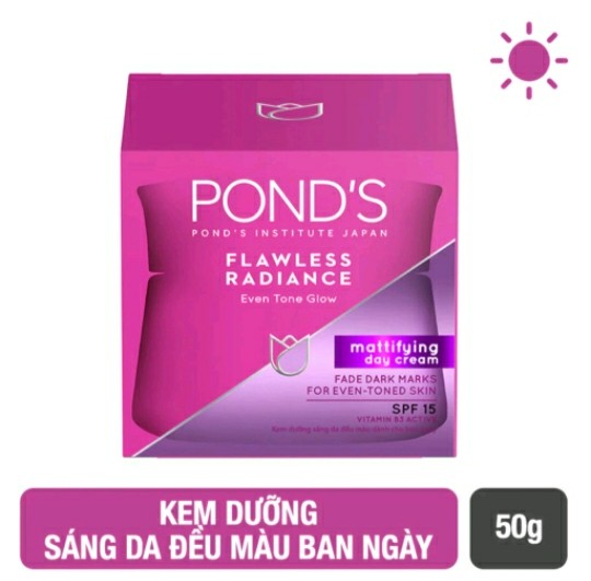 Kem Dưỡng Trắng Da Cao Cấp Ban Ngày Ponds Flawless Radiance Derma 50g