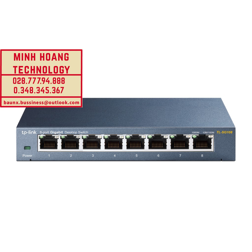 [HCM]Switch 8 cổng 10/100/1000Mbps desktop TL-SG108