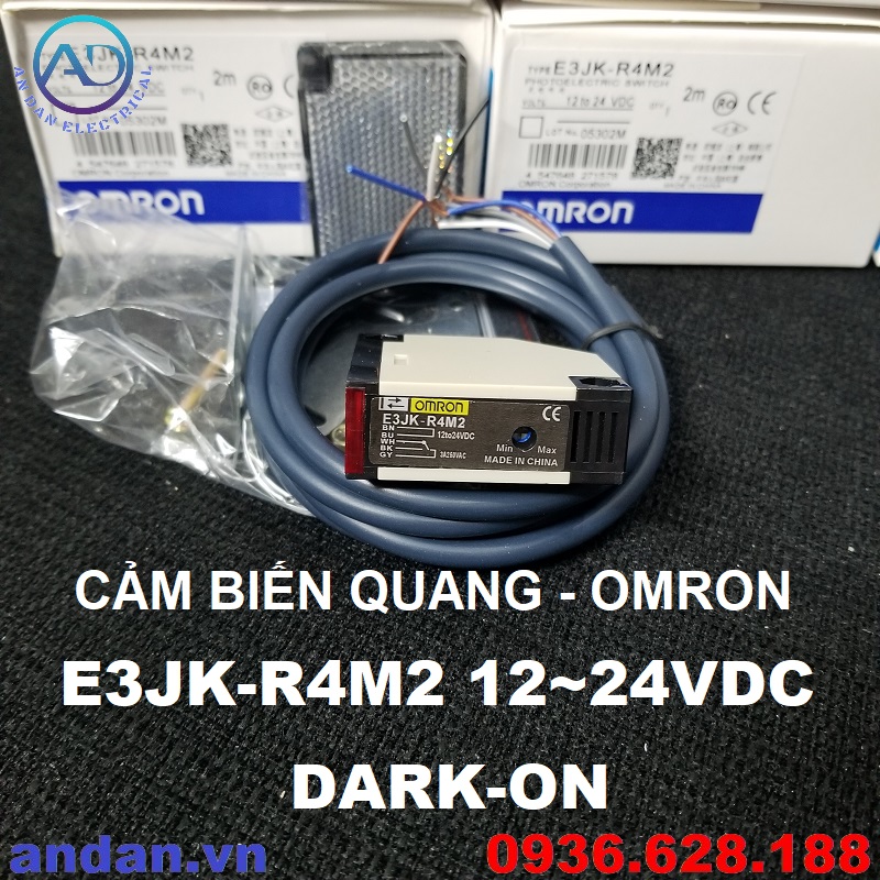 Cảm biến quang e3jk omron e3jk-r4m1 light-on, e3jk-r4m2 dark-on, e3jk-ds30m1, 90-220vac or 12-24vdc. bộ chuyển đổi quang điện, công tắc cảm biến