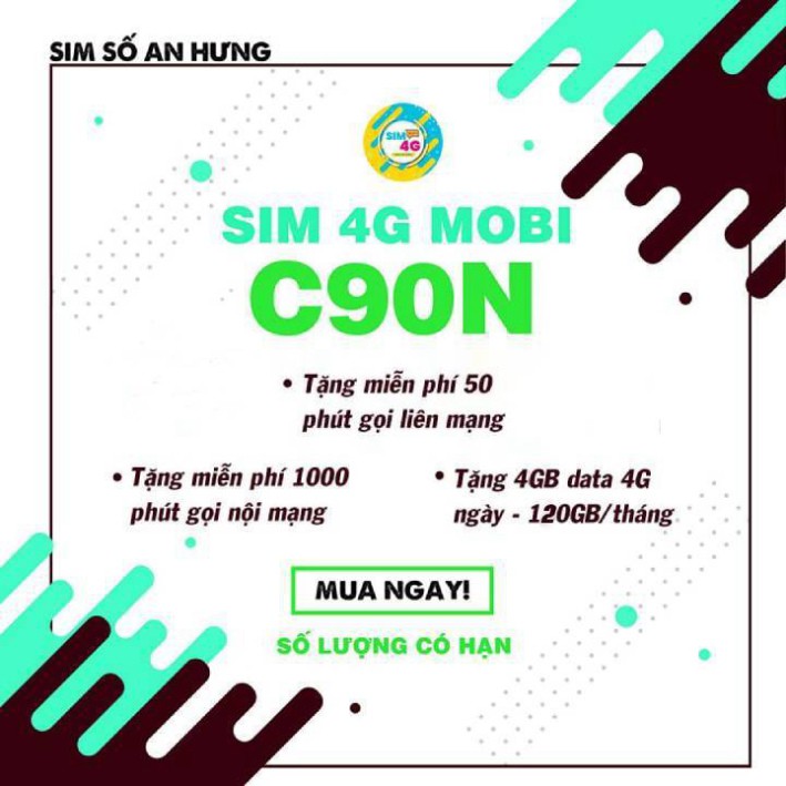 [HCM]Sim 4G Mobifone C90N