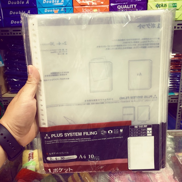 Bìa lỗ a4 plus 0.05mm