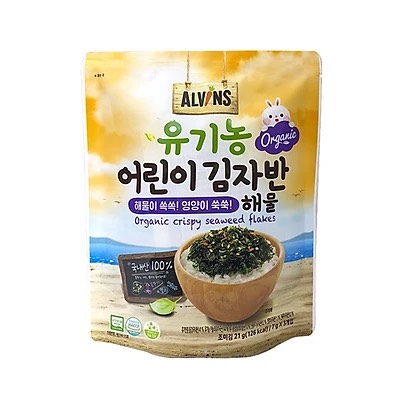 Rong biển rắc cơm hữu cơ Alvins - Hàn Quốc [DATE T7/2024I]