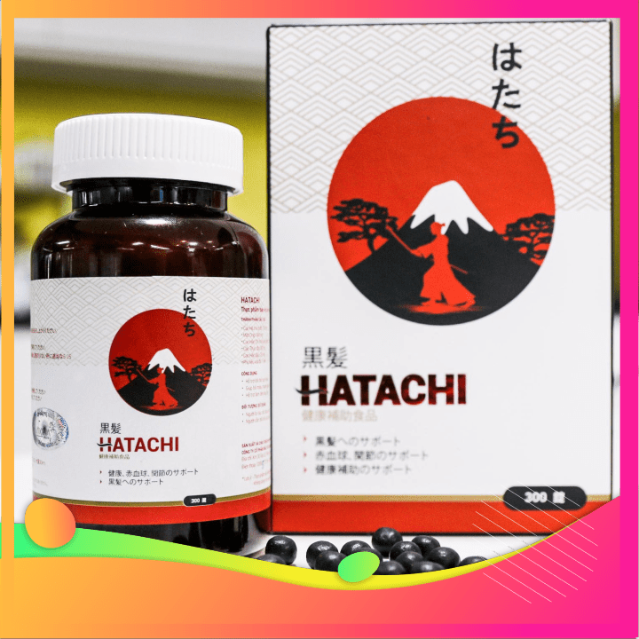 [HCM]Hatachi Plus - Giúp giảm rụng tóc làm đen râu tóc - MI001
