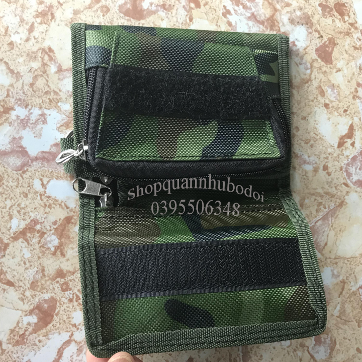 Ví, bóp nam gập ba màu rằn ri phong cách độc đáo