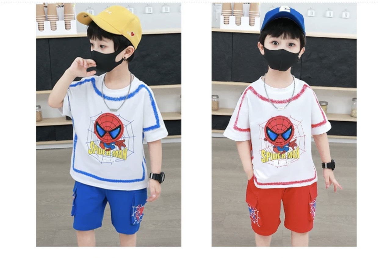 [SIZE NHÍ+ĐẠI+CỒ] SÉT BỘ THUN MẶC NHÀ BÉ TRAI SIÊU NHÂN