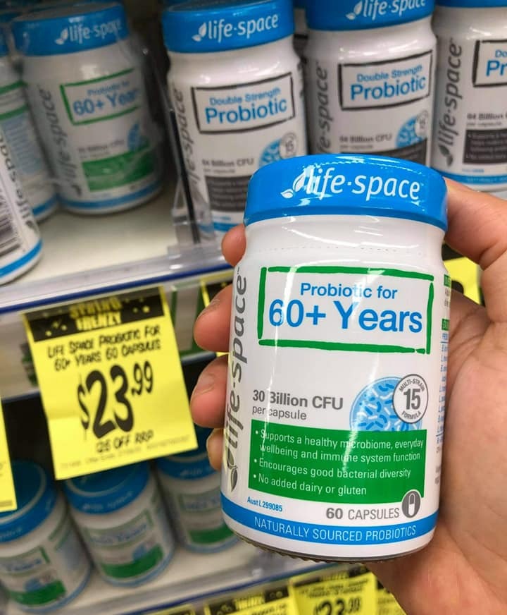 men vi sinh Life Space Probiotic For 60+ Years 60 viên