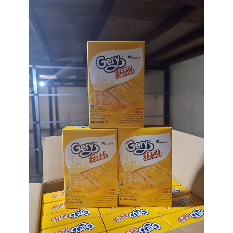 BÁNH GERY CHEESE CRACKERS (HỘP 200GR - 300GR)