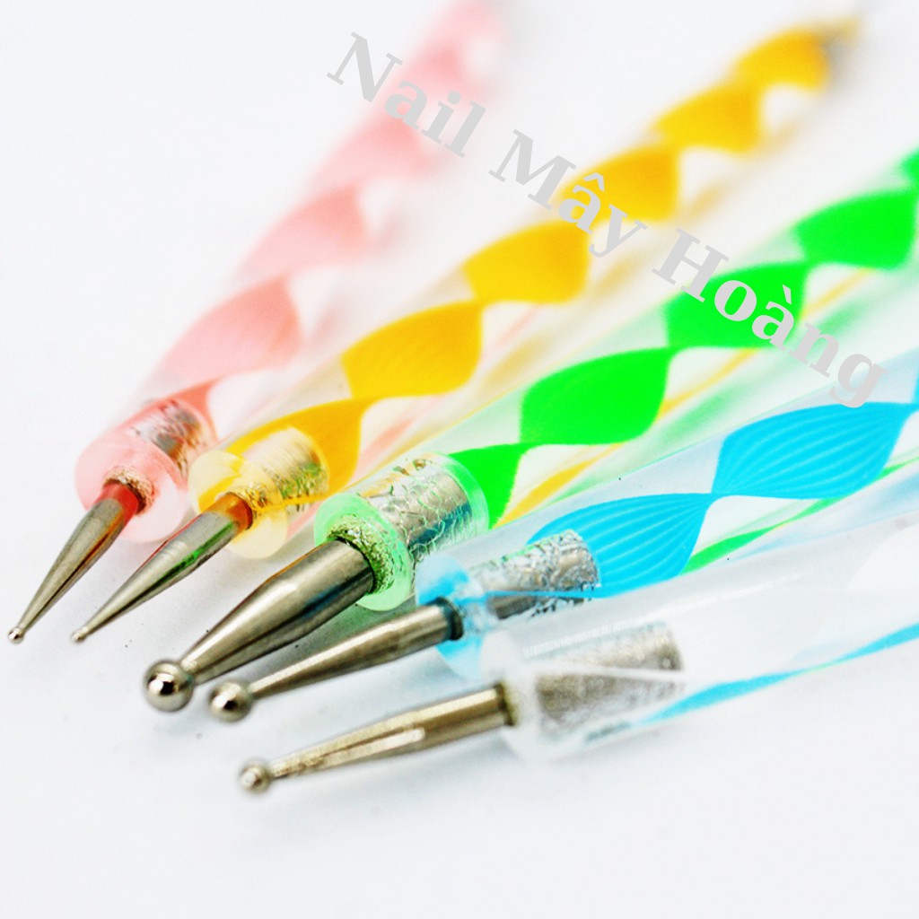 Bút chấm bi nail vẽ móng sét 5 bút 2 đầu