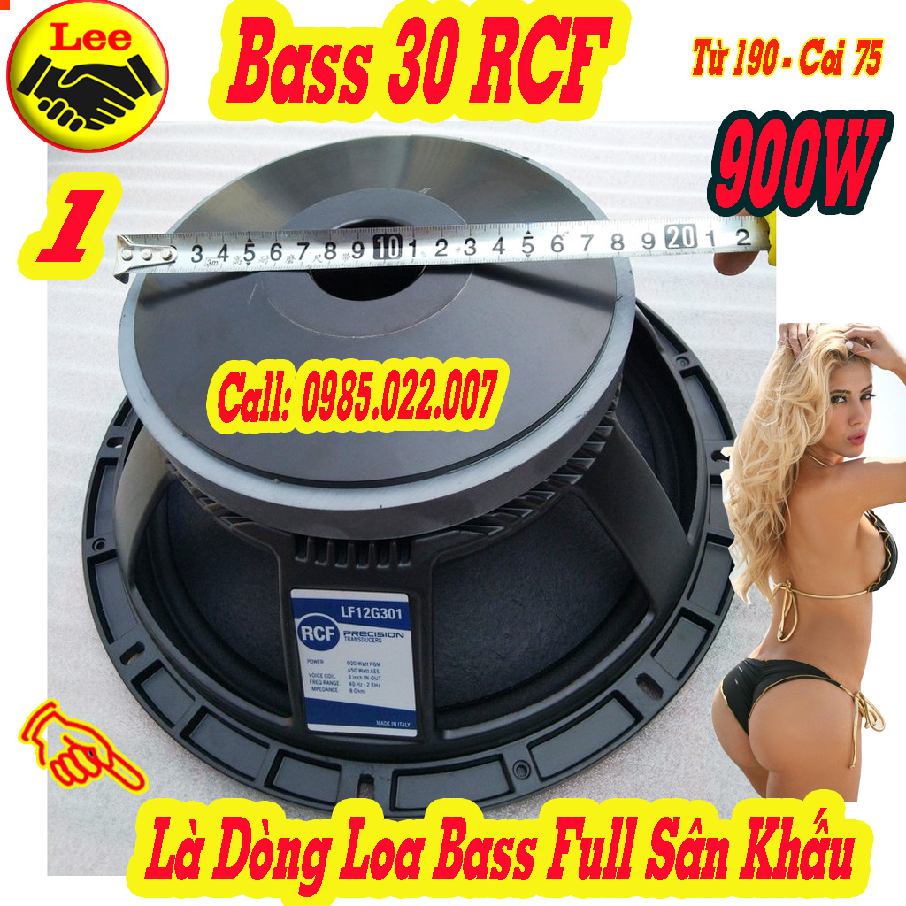 BASS 30 RCF NHẬP KHẨU - TỪ 190 COIL 75MM - GIÁ 01 CỦ LOA 3 TẤC