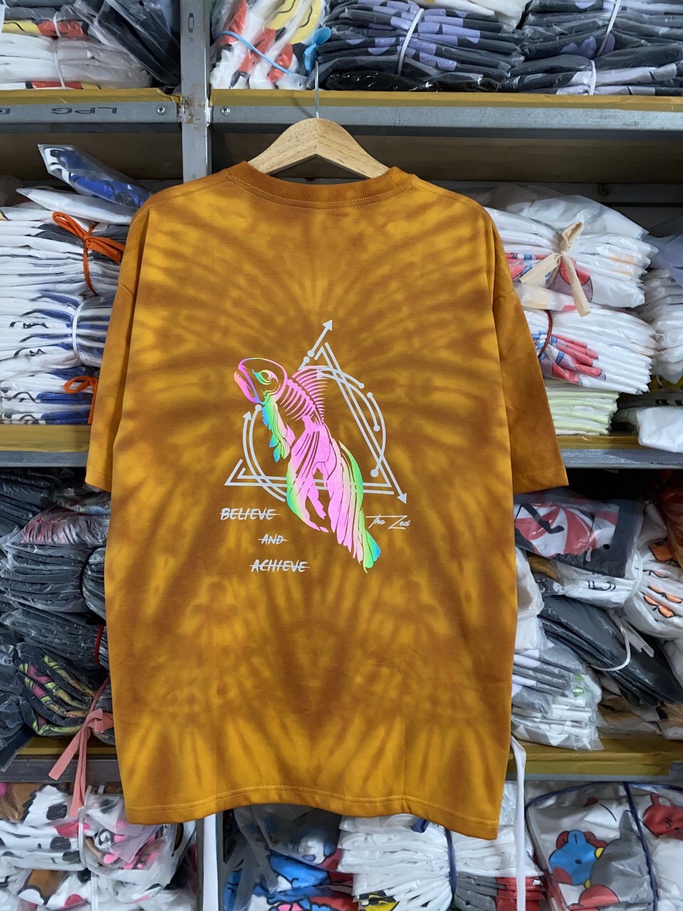 Áo Thun Nam Nữ Loang Unisex VN Phản Quang 7 Màu NY- Áo Phông Phát Sáng ,From Rộng Unisex, Áo Thun Unisex