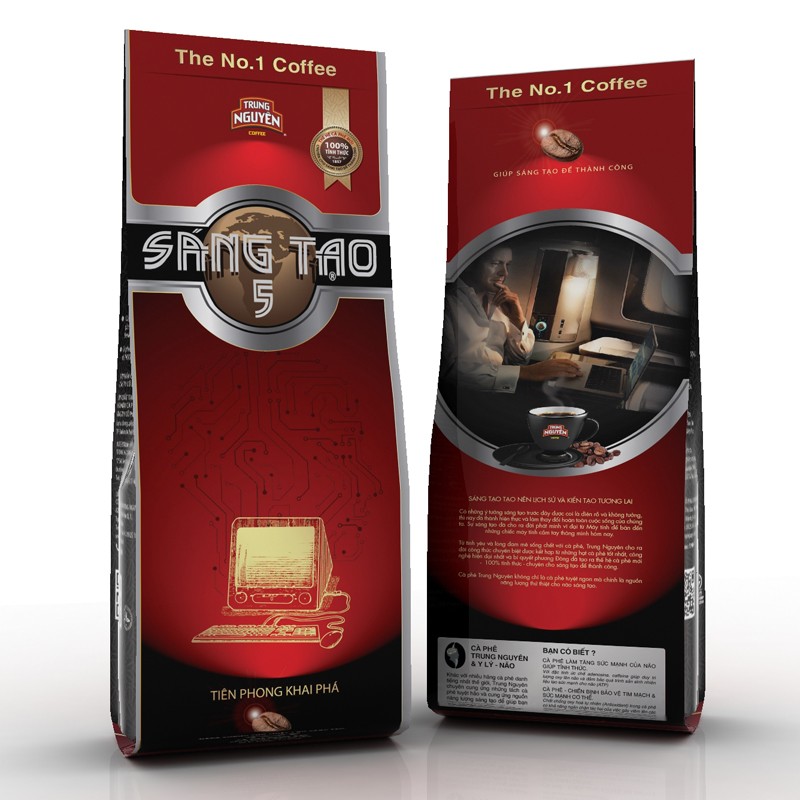 CÀ PHÊ RANG XAY TRUNG NGUYÊN SÁNG TẠO 5 - GÓI 340GR - 63542