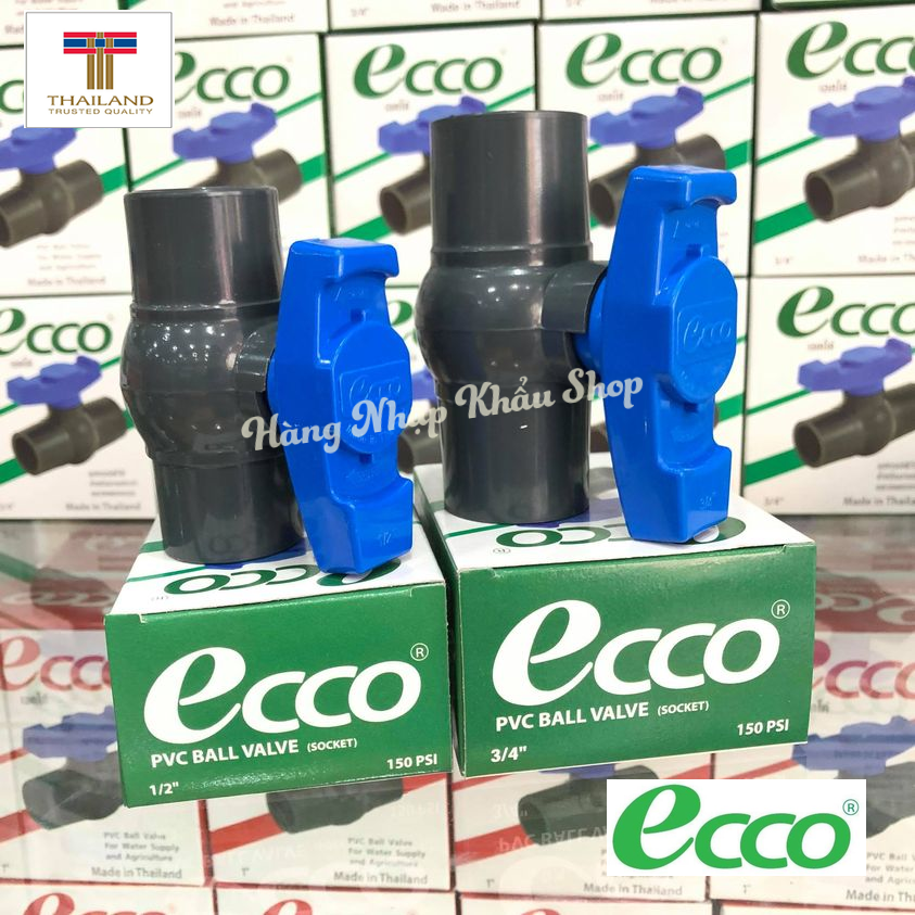 Van khóa nước cao cấp Ecco phi 21 nhập khẩu từ Thái Lan