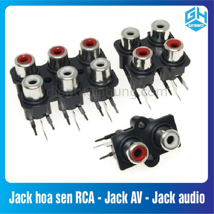 Jack hoa sen RCA - Jack AV - Jack audio( COMBO 2 CÁI)