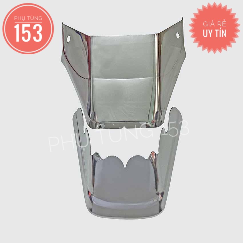 1 bộ mỏ đuôi dè xe Dream INOX - Bảo vệ dè INOX - PHỤ TÙNG 153