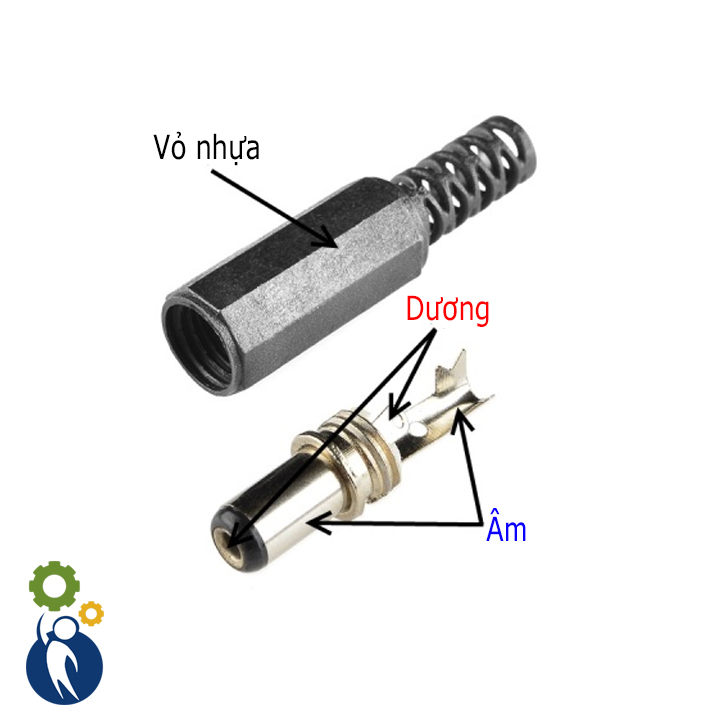Bộ 10 Jack DC 5.5x2.1mm (5 Jack Đực DC 5.5 + 5 Jack Cái DC 5.5)