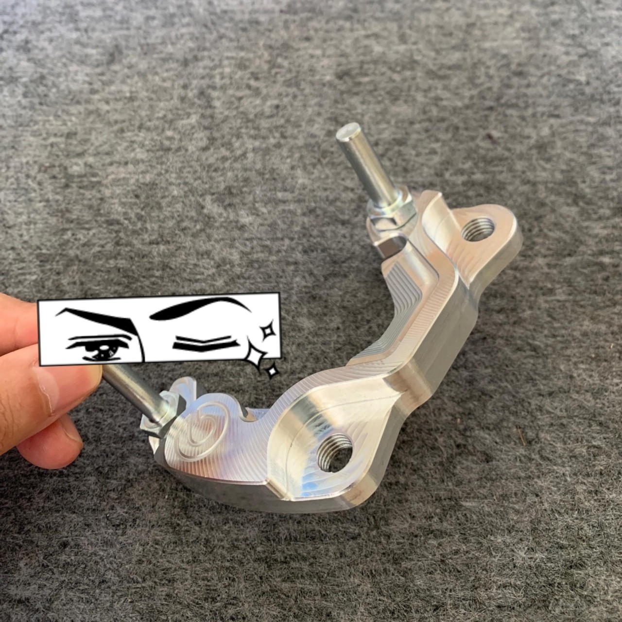 Pát heo zin gắn ex150 đi đĩa 260mm nhôm cnc