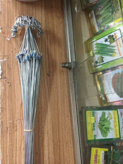 móc kẽm treo chậu lan dài 67cm - combo 50 cái.
