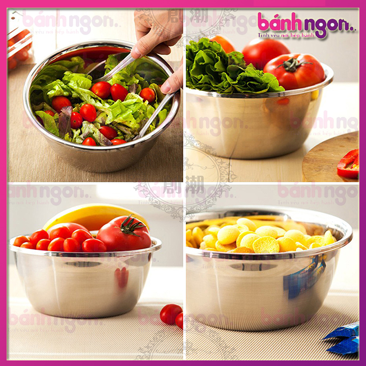 Tô trộn / Âu trộn bột inox 24cm