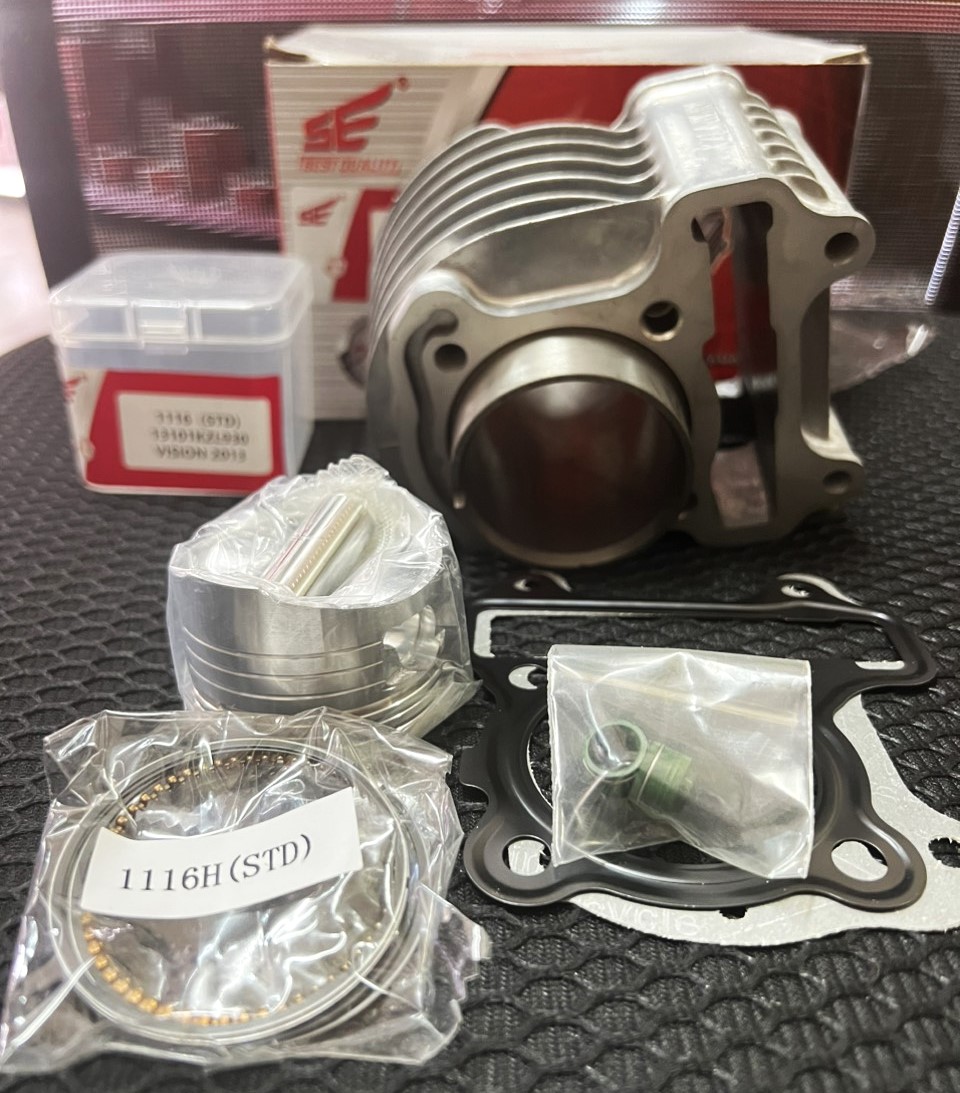 BỘ HƠI (XI LANH,PISTON,XÉC MĂNG) XE VISION 2013,VS CŨ, VS 2011,2012(KZL)
