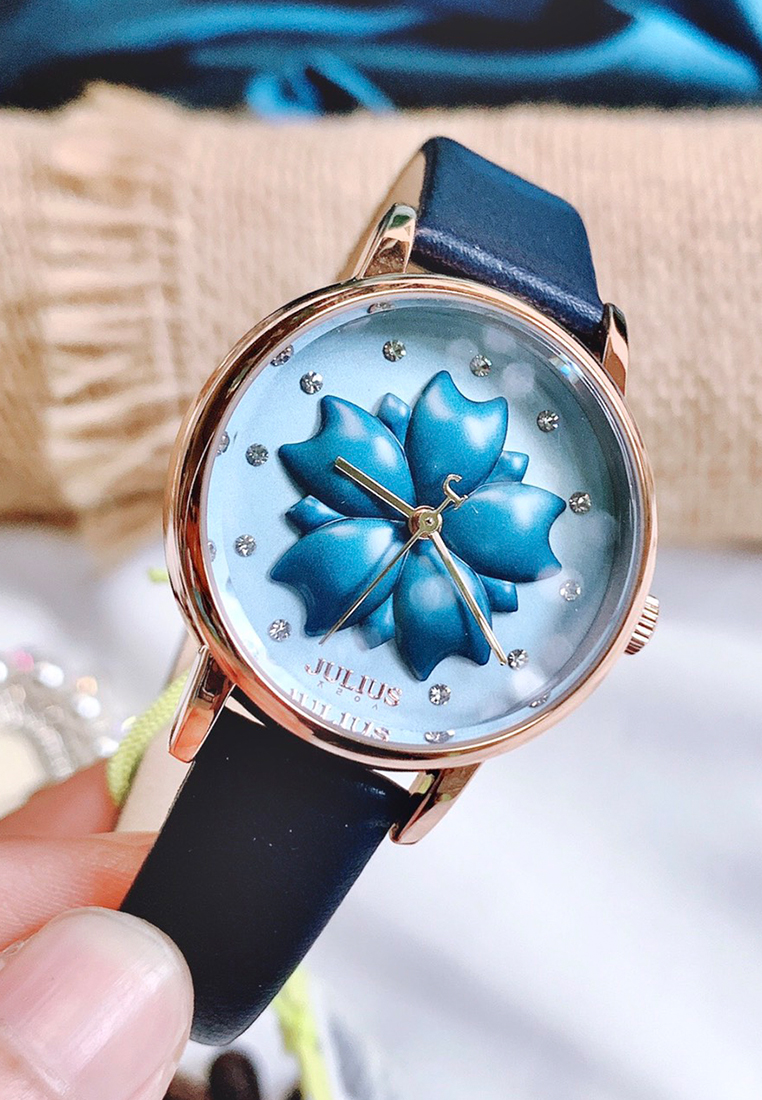 Đồng hồ nữ dây da Julius Ja-1000